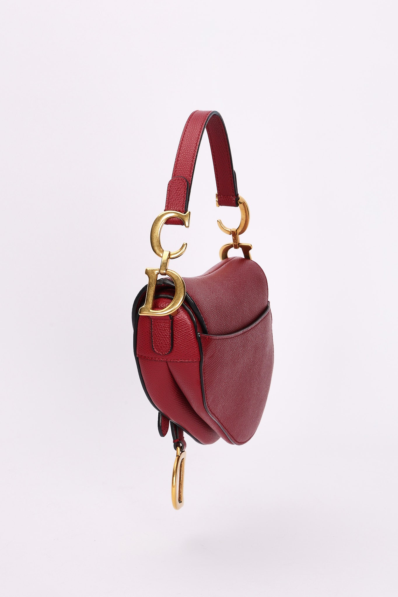 Dior Mini Saddle Bag Bordeaux