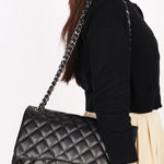 Chanel Jumbo Classic Double Flap Black Lambskin SHW