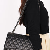 Chanel Jumbo Classic Double Flap Black Lambskin SHW