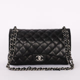 Chanel Jumbo Classic Double Flap Black Lambskin SHW