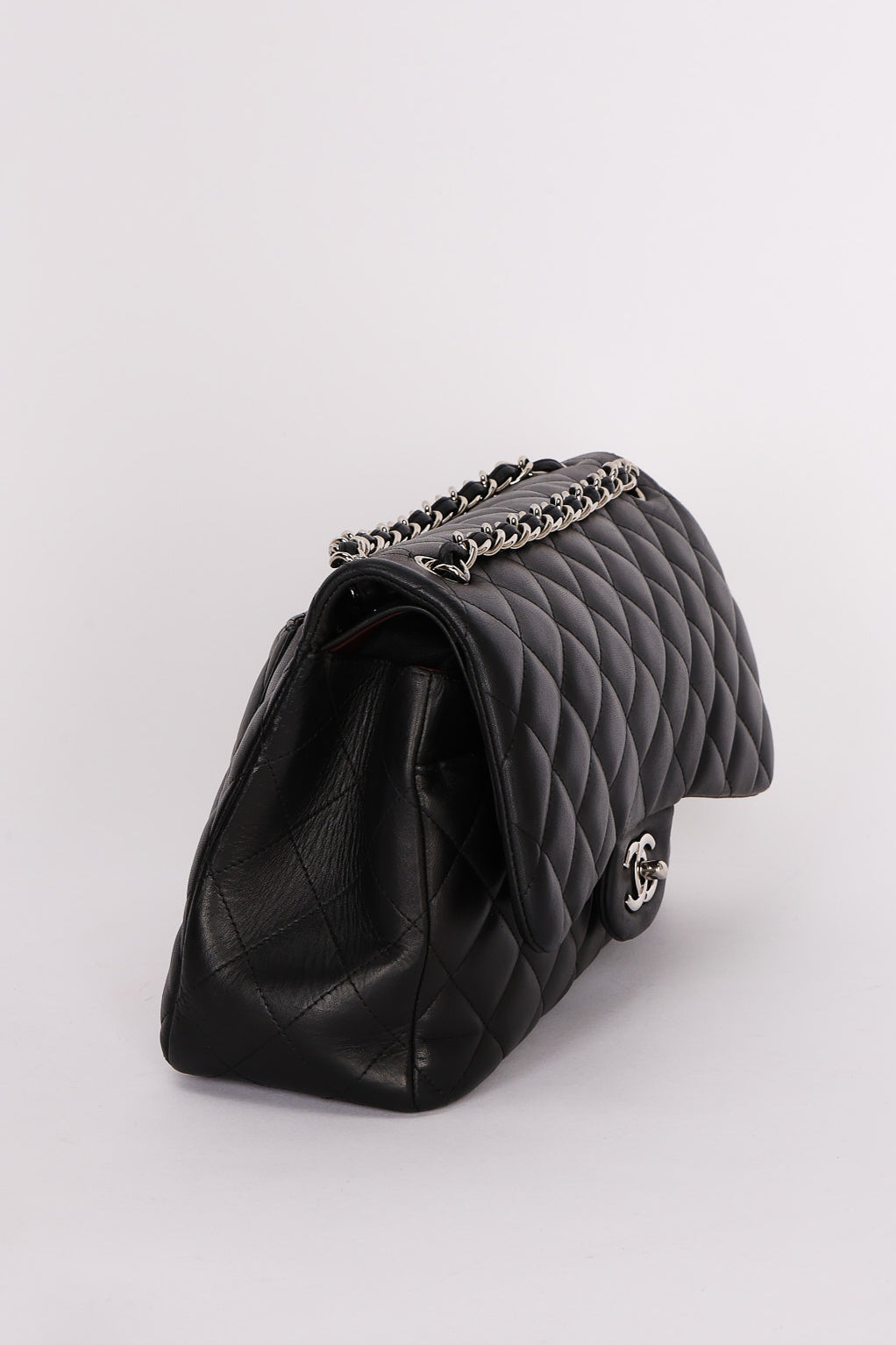 Chanel Jumbo Classic Double Flap Black Lambskin SHW