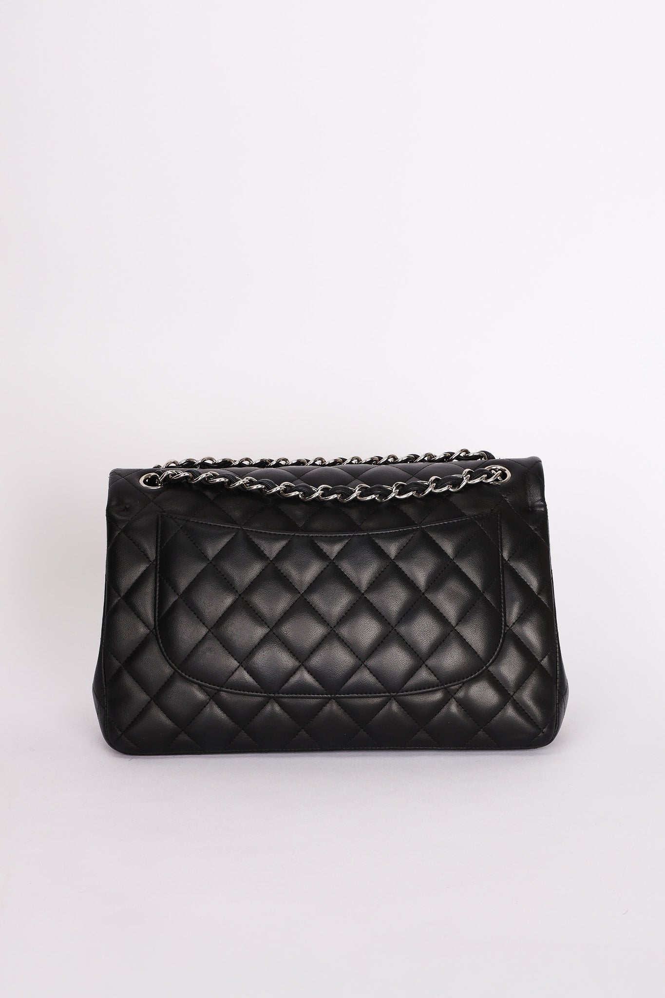 Chanel Jumbo Classic Double Flap Black Lambskin SHW