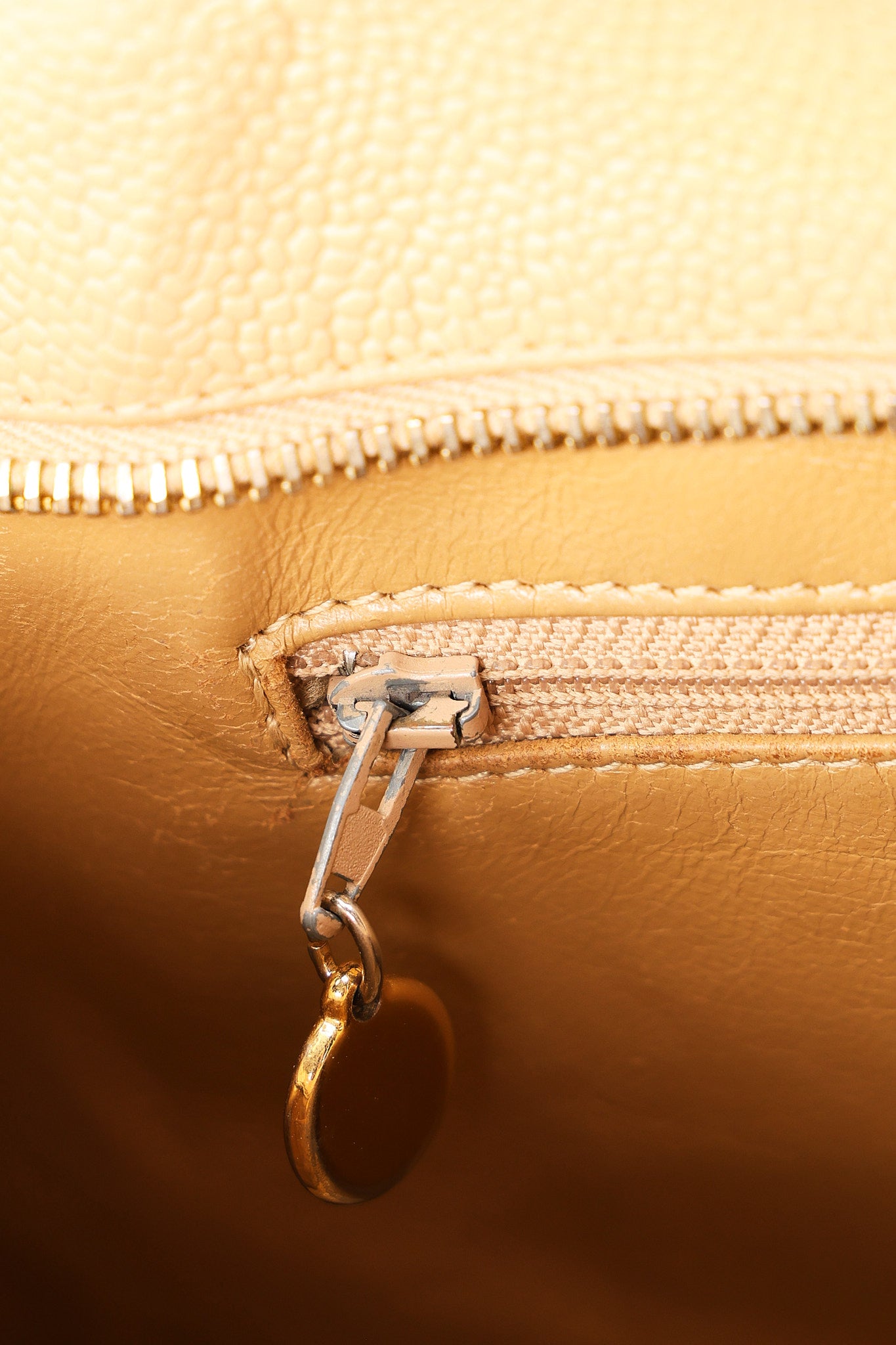 Chanel Timeless Medallion Tote Beige Caviar 2003 GHW