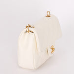 Chanel Heart Charms Mini Flap White Calfskin AGHW
