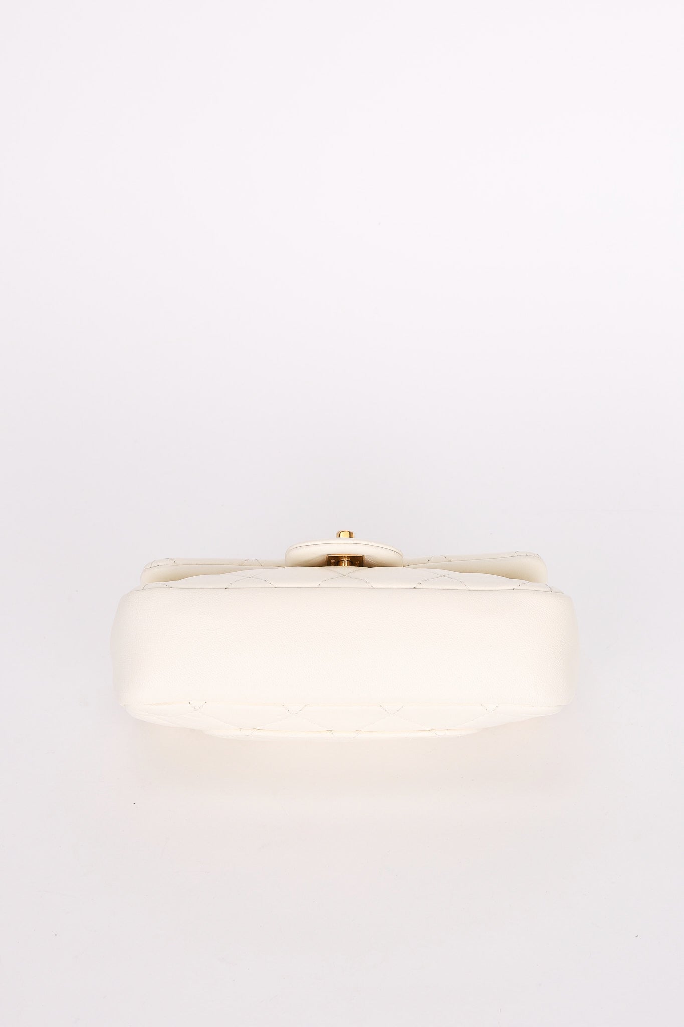 Chanel Heart Charms Mini Flap White Calfskin AGHW