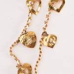 Chanel Heart Charms Mini Flap White Calfskin AGHW