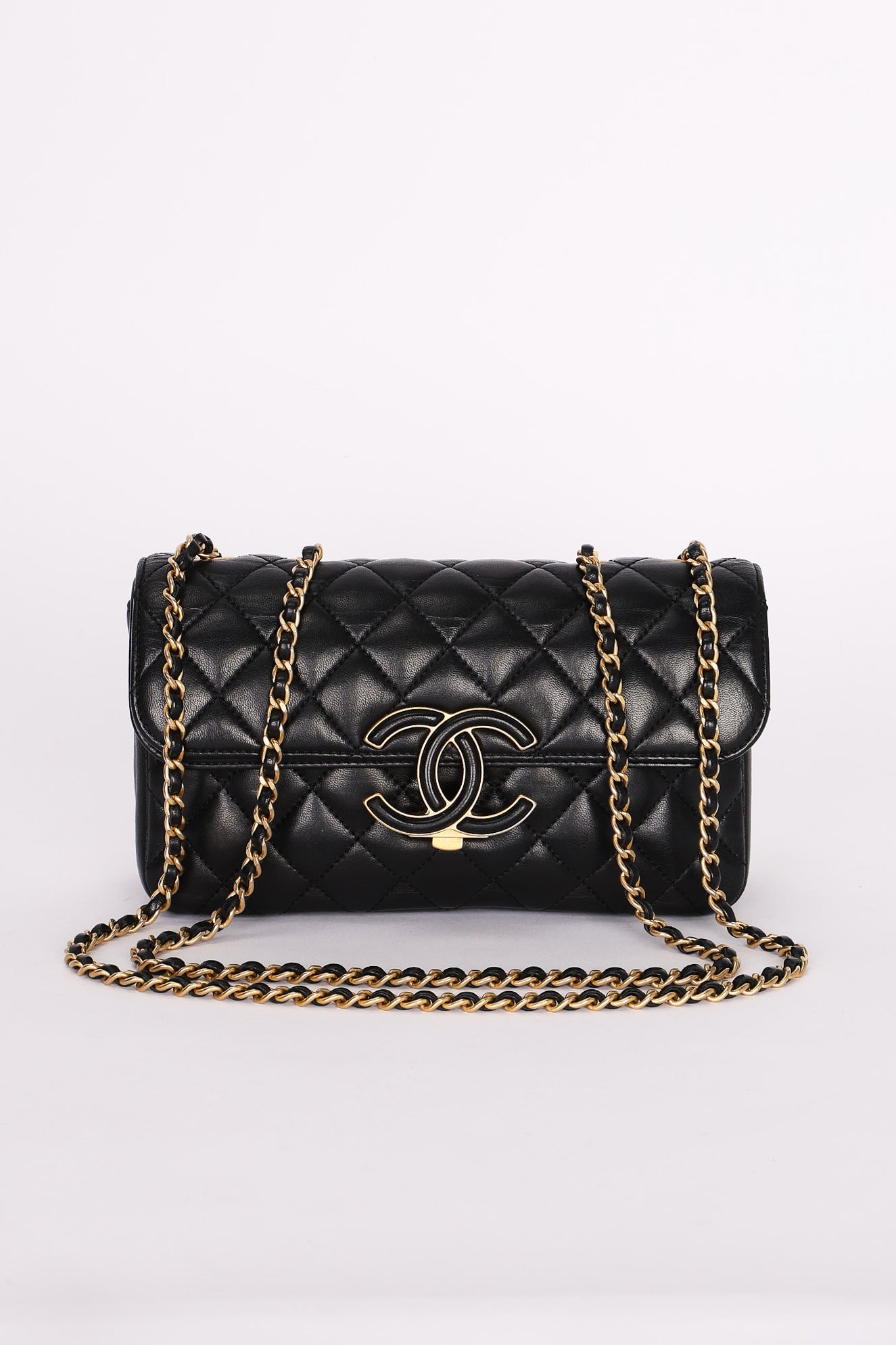Chanel Bag Black Lambskin AGHW