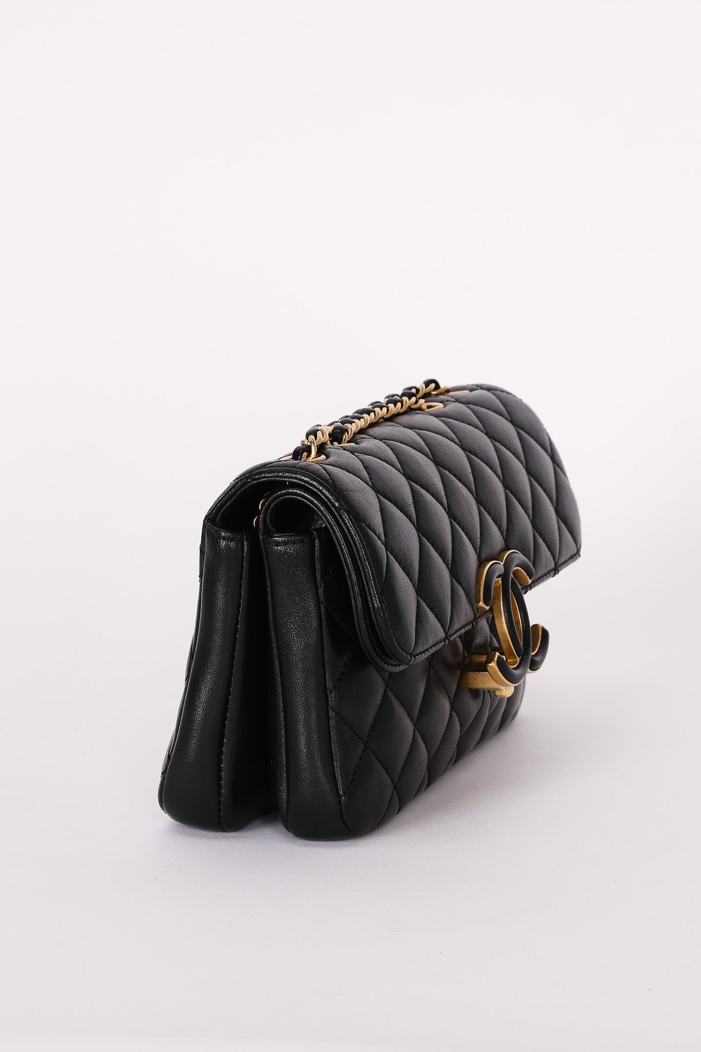 Chanel Bag Black Lambskin AGHW