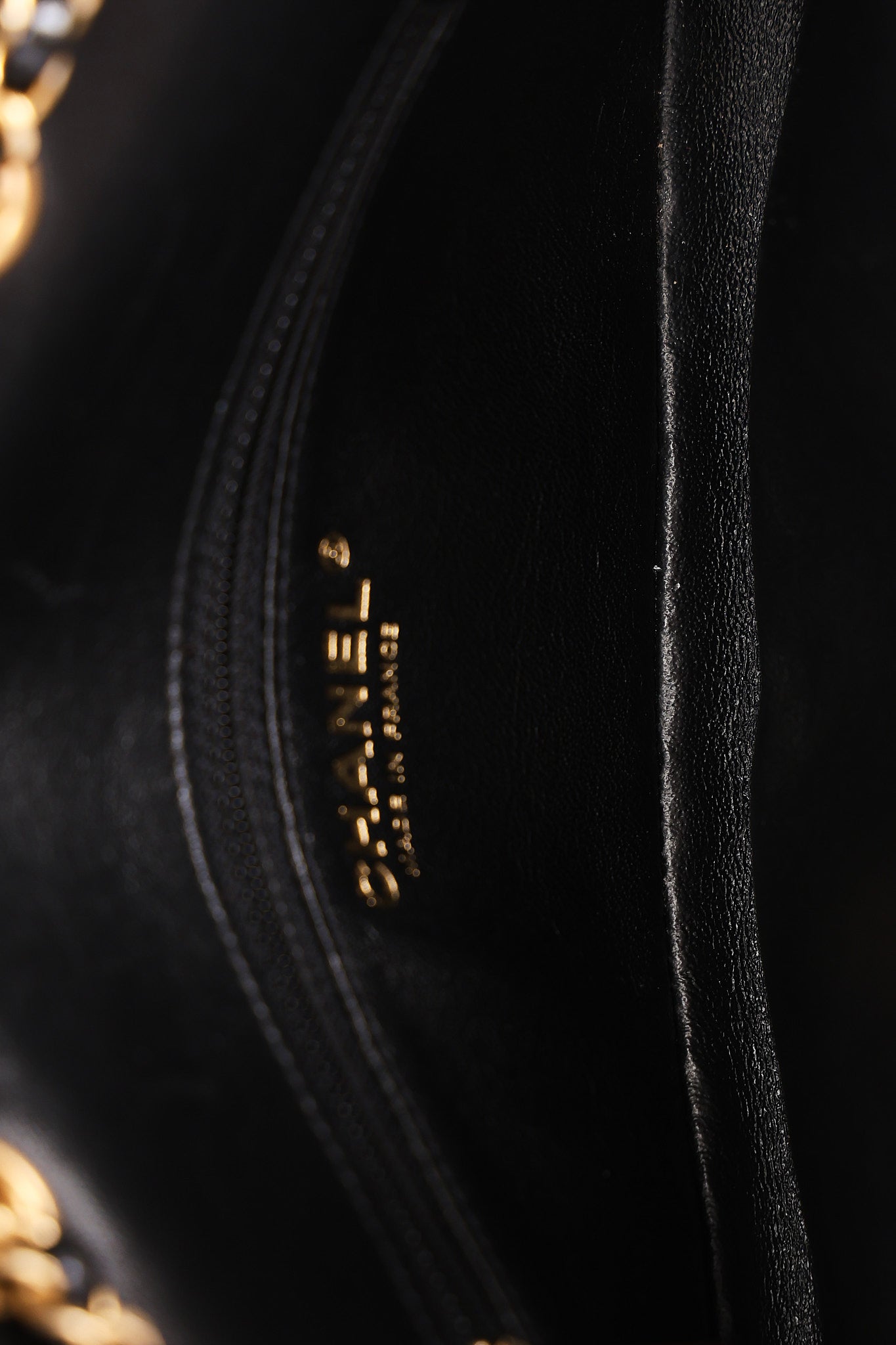 Chanel Bag Black Lambskin AGHW