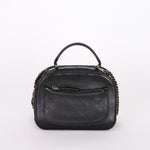 Chanel CC Top Handle Vanity Bag Black Calfskin AGHW