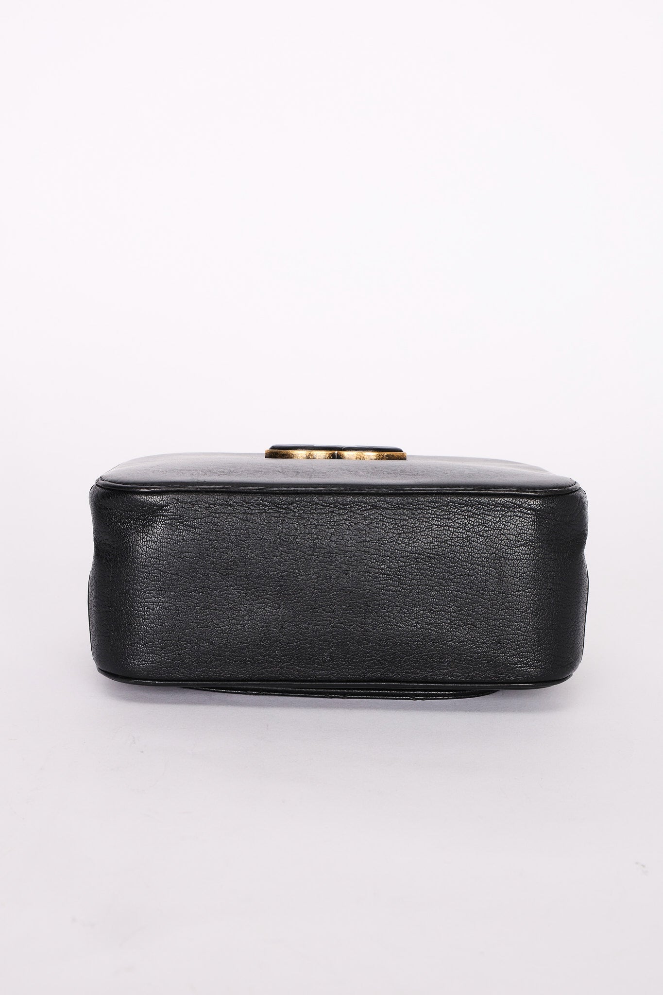 Chanel CC Top Handle Vanity Bag Black Calfskin AGHW