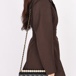Chanel Chic Pearls Single Flap Black Calfskin AGHW