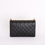 Chanel Chic Pearls Single Flap Black Calfskin AGHW