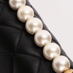 Chanel Chic Pearls Single Flap Black Calfskin AGHW