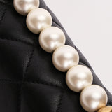Chanel Chic Pearls Single Flap Black Calfskin AGHW