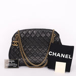 Chanel Just Mademoiselle Bowling Bag Black Calfskin AGHW