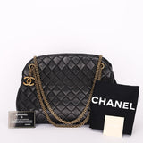 Chanel Just Mademoiselle Bowling Bag Black Calfskin AGHW