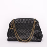 Chanel Just Mademoiselle Bowling Bag Black Calfskin AGHW