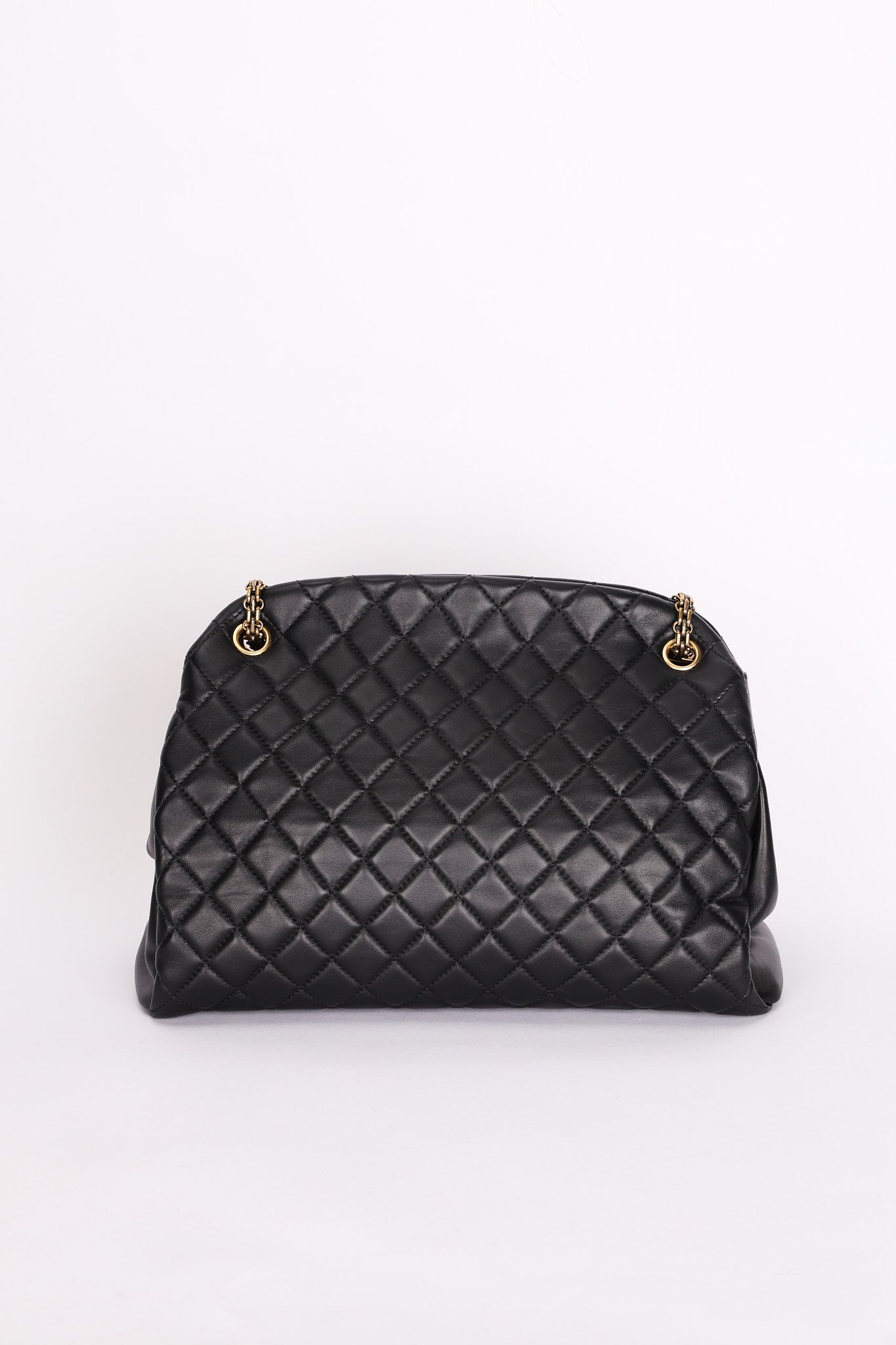Chanel Just Mademoiselle Bowling Bag Black Calfskin AGHW
