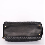 Chanel Just Mademoiselle Bowling Bag Black Calfskin AGHW