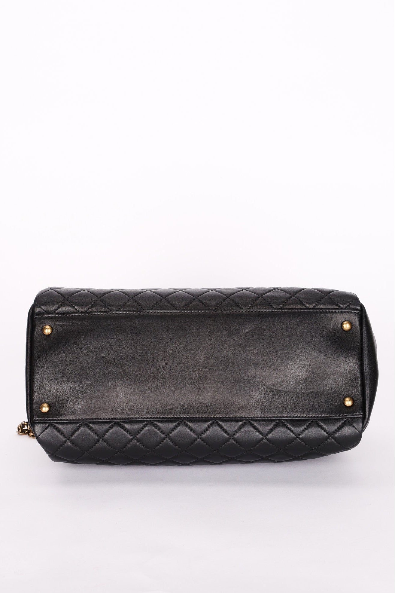 Chanel Just Mademoiselle Bowling Bag Black Calfskin AGHW