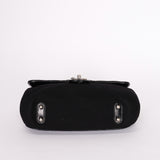 Chanel Bag Black Crinkled Calfskin and Wool RHW