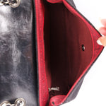 Chanel Bag Black Crinkled Calfskin and Wool RHW