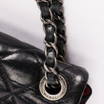 Chanel Bag Black Crinkled Calfskin and Wool RHW