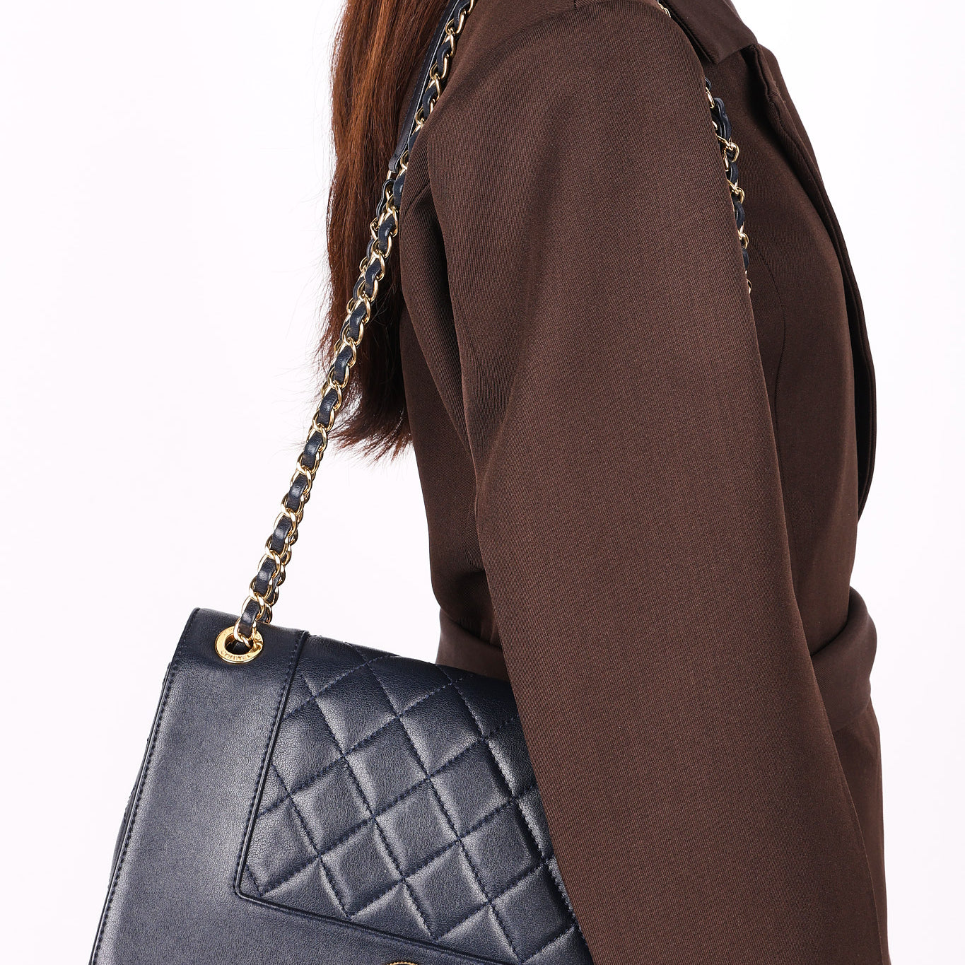 Chanel Bag Navy Calfskin GHW