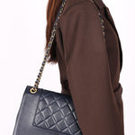 Chanel Bag Navy Calfskin GHW
