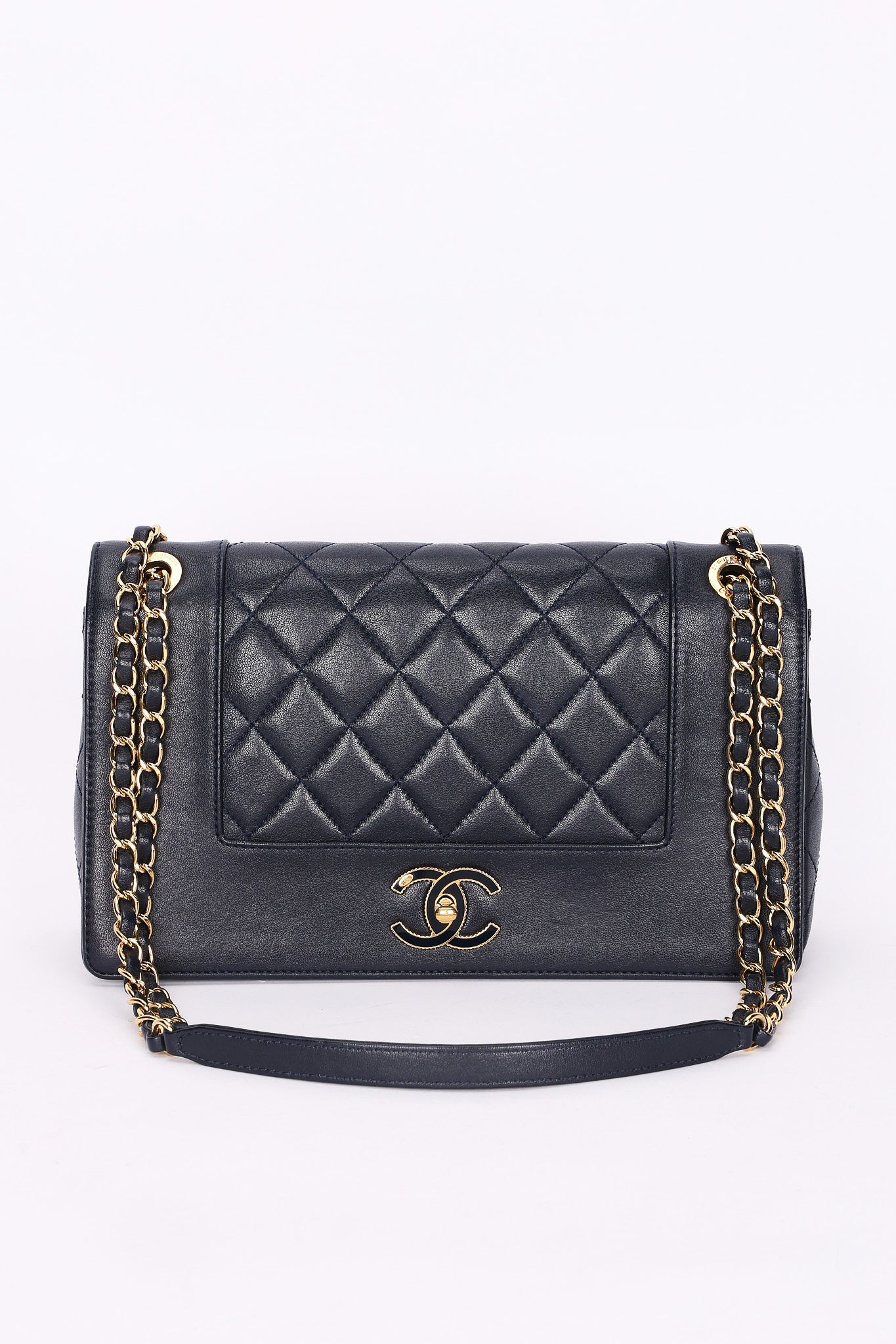 Chanel Bag Navy Calfskin GHW