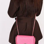 Chanel Bag Magenta Calfskin CGHW