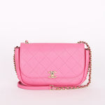 Chanel Bag Magenta Calfskin CGHW