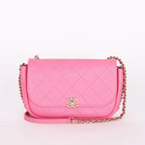 Chanel Bag Magenta Calfskin CGHW