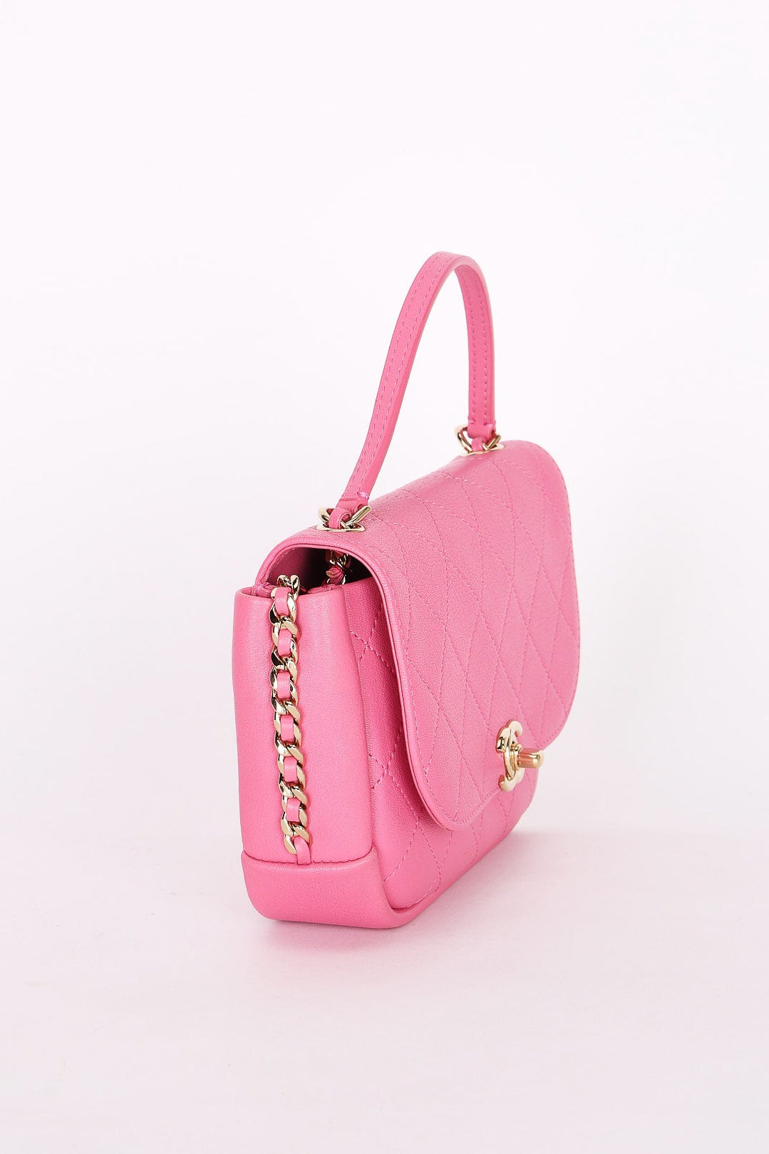 Chanel Bag Magenta Calfskin CGHW