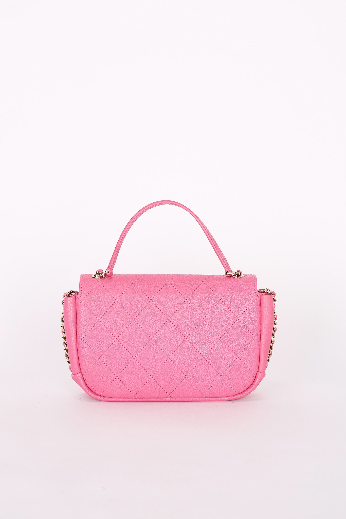 Chanel Bag Magenta Calfskin CGHW
