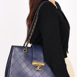 Chanel Bag Navy Calfskin AGHW