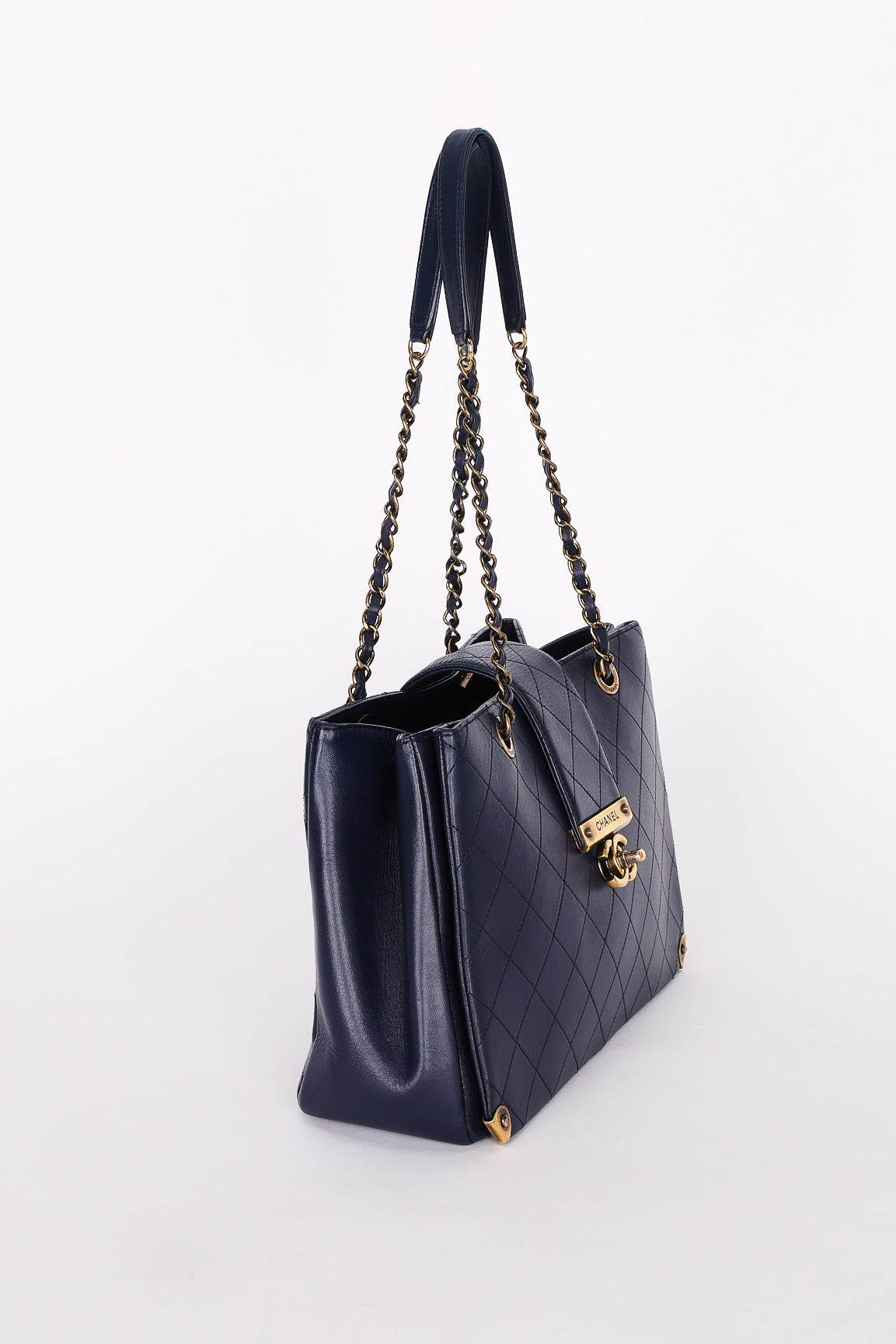 Chanel Bag Navy Calfskin AGHW