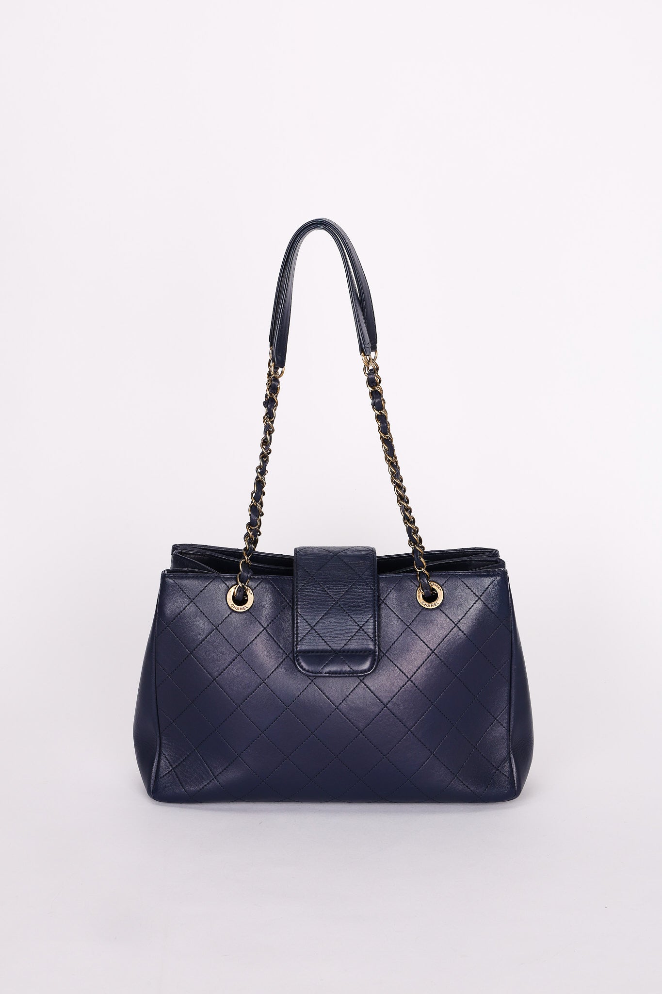 Chanel Bag Navy Calfskin AGHW