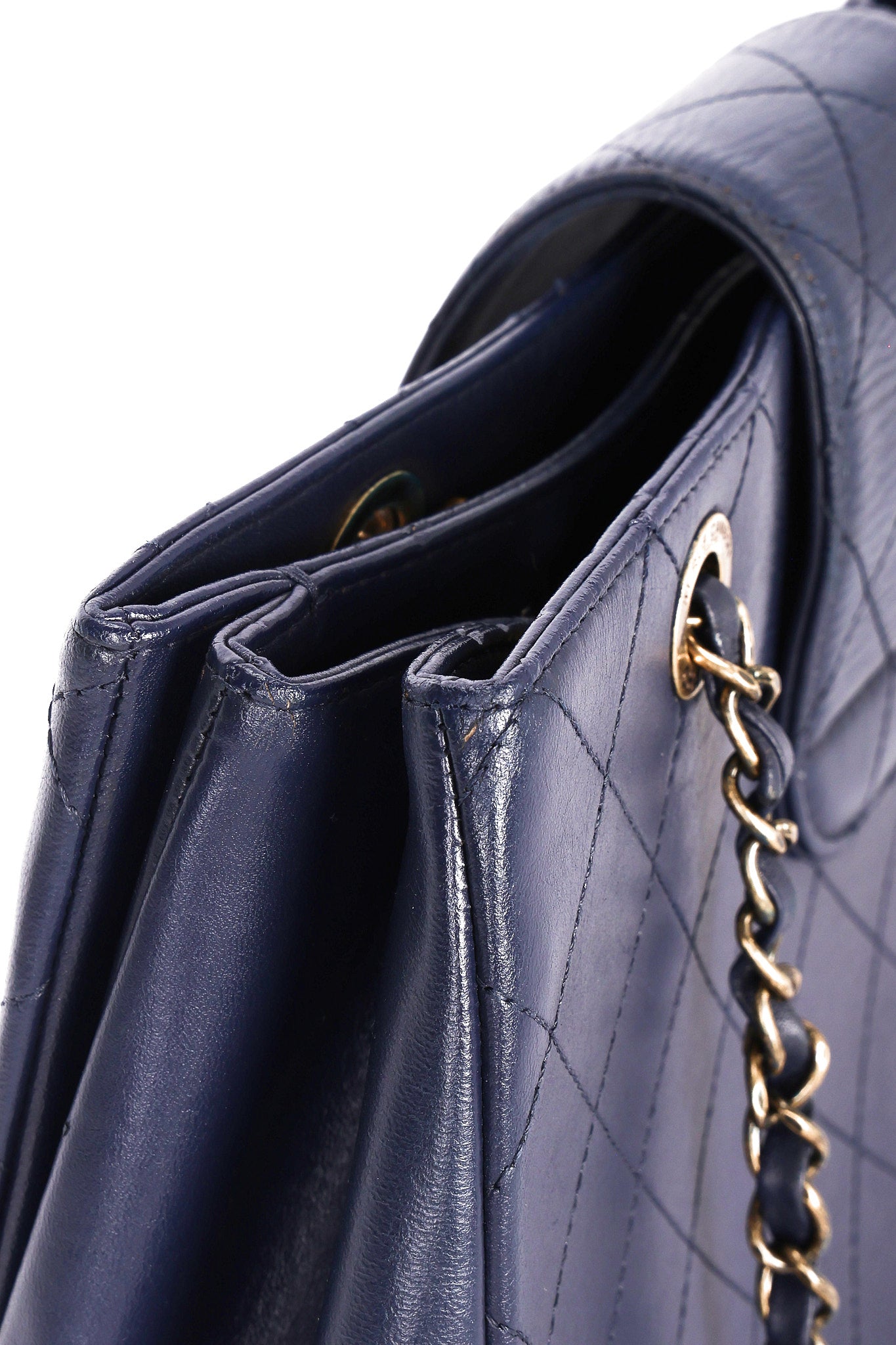 Chanel Bag Navy Calfskin AGHW