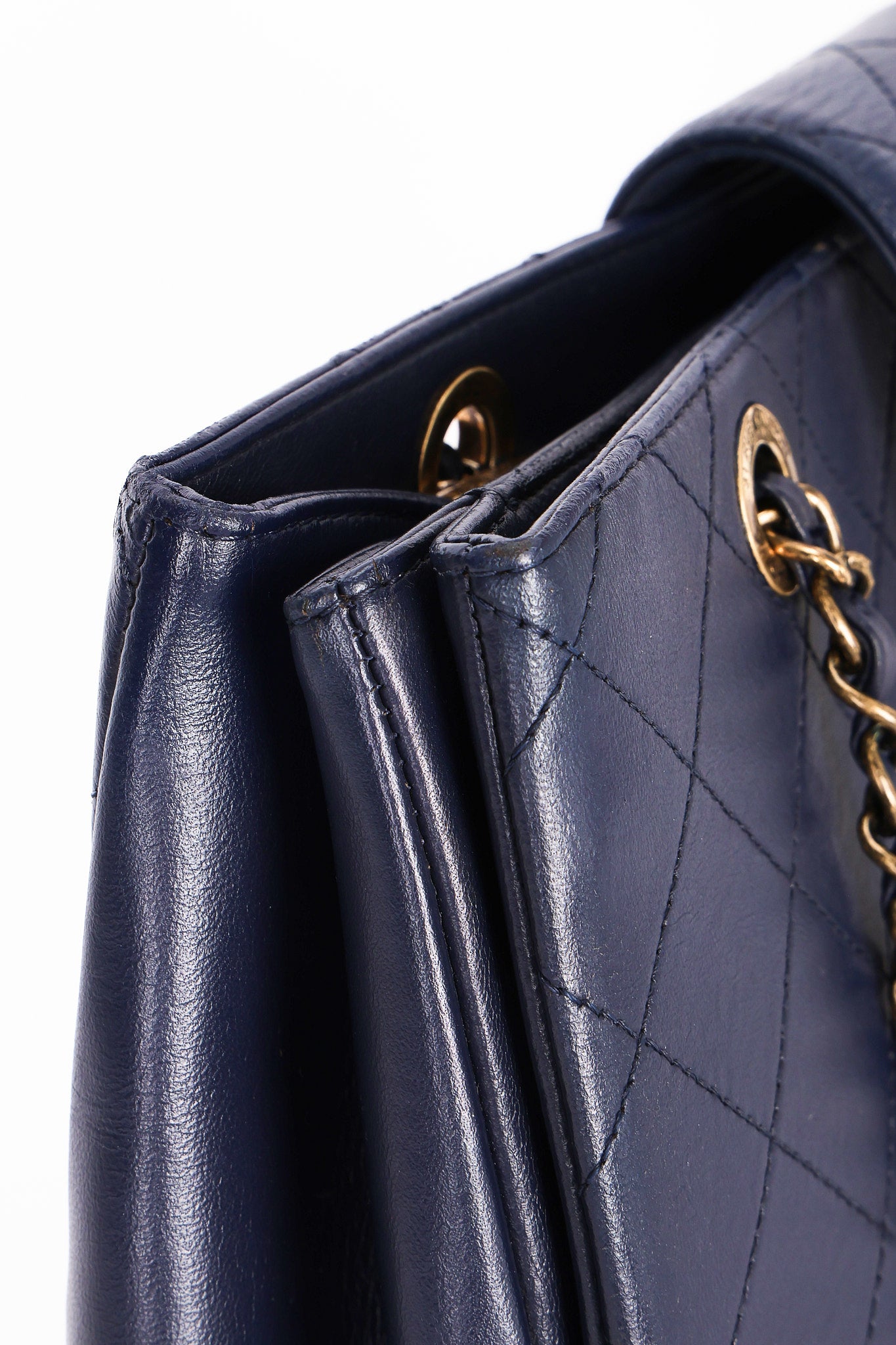 Chanel Bag Navy Calfskin AGHW