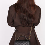 Chanel Bag Black Calfskin AGHW