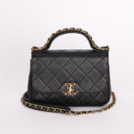Chanel Bag Black Calfskin AGHW