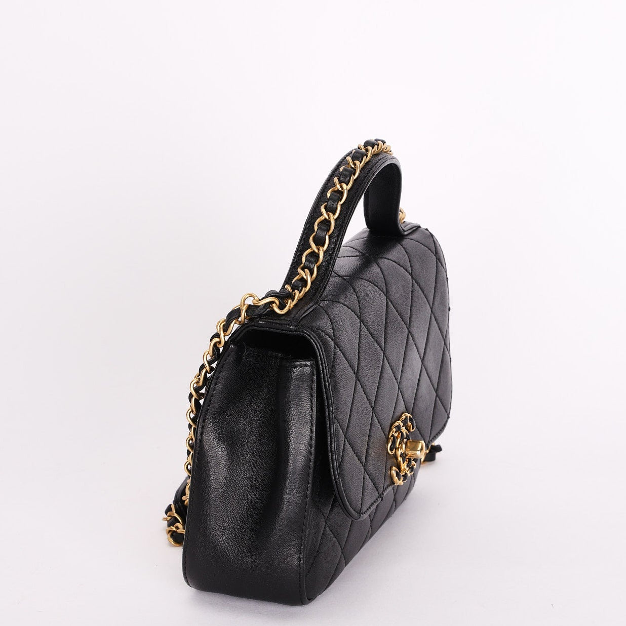 Chanel Bag Black Calfskin AGHW