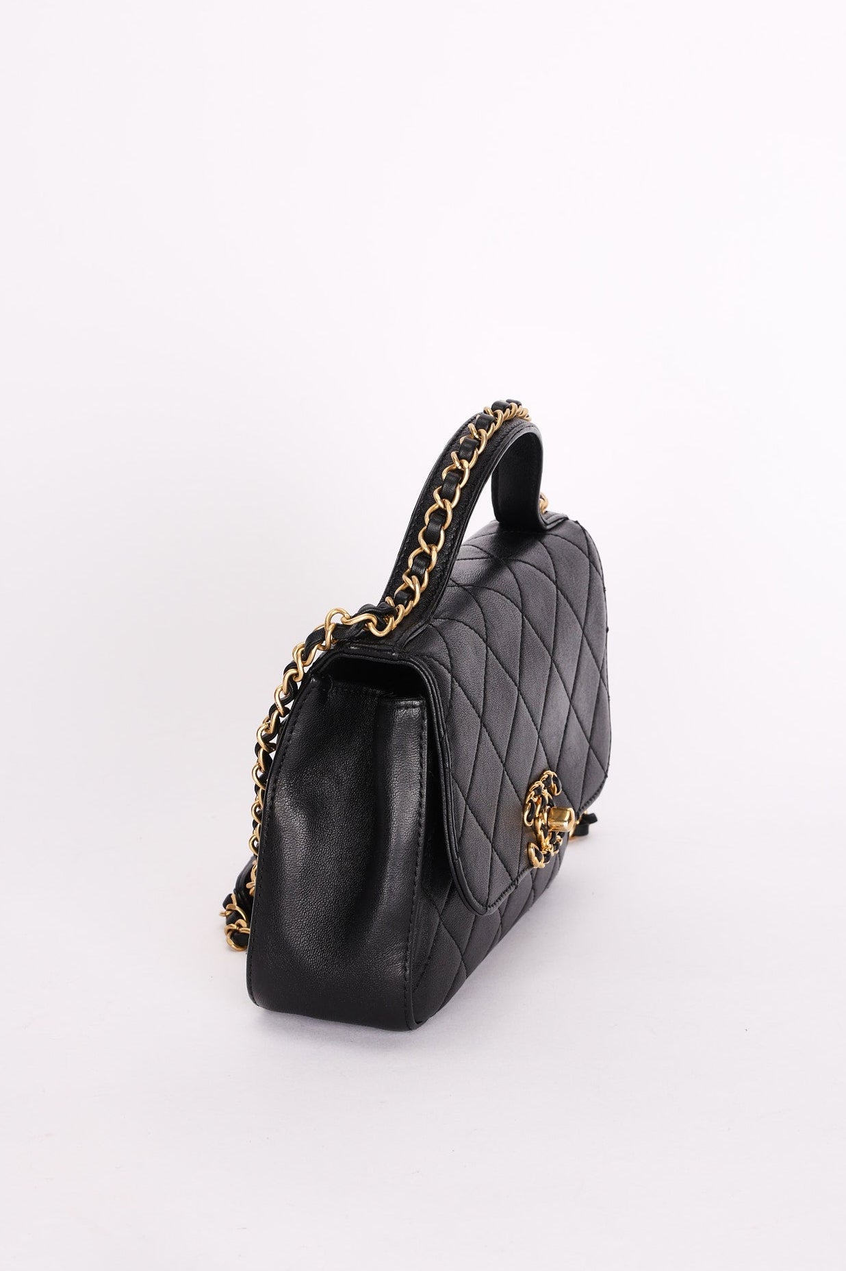 Chanel Bag Black Calfskin AGHW