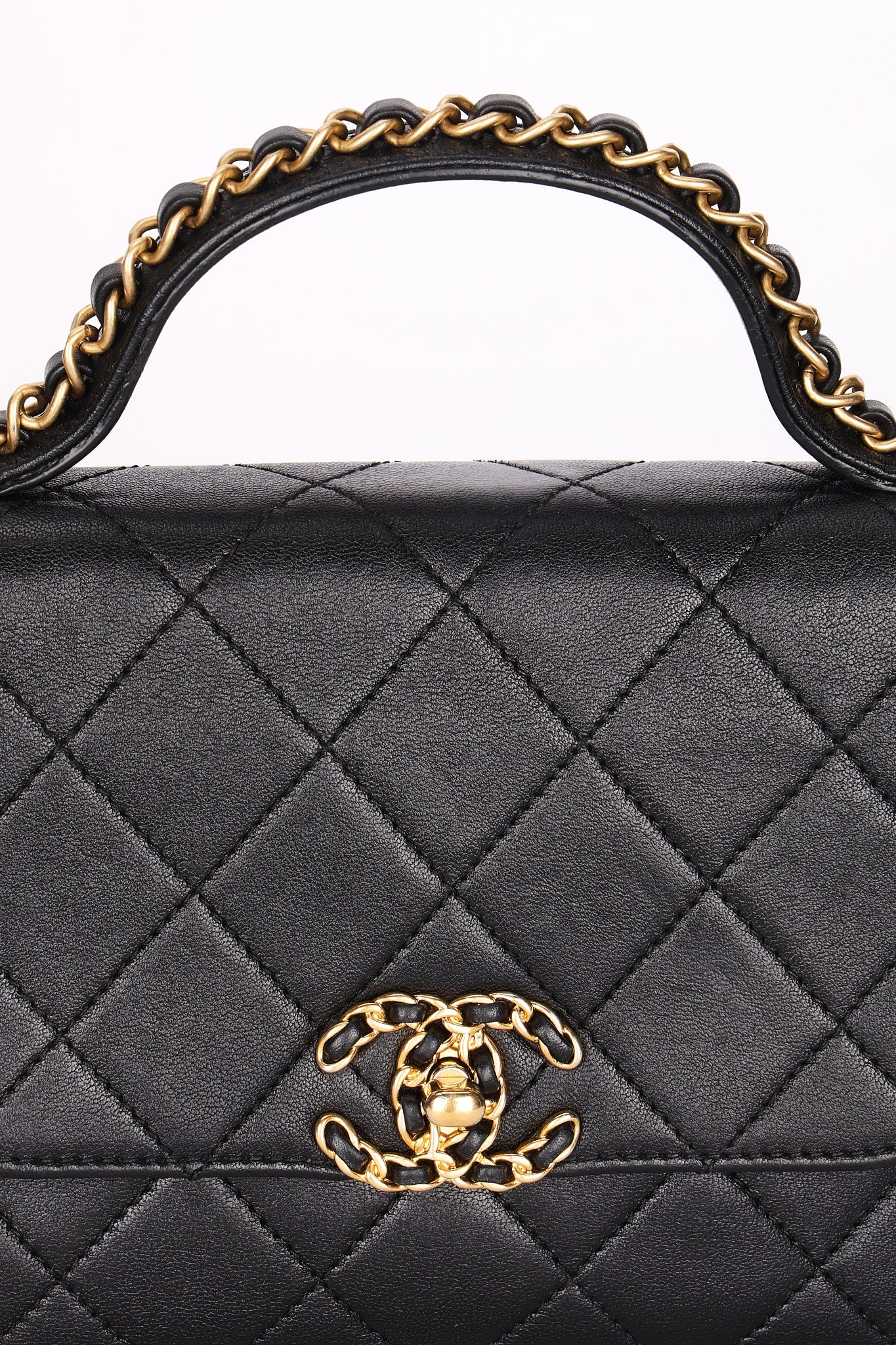 Chanel Bag Black Calfskin AGHW