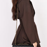 Chanel Medium Filigree Single Flap Black Caviar AGHW