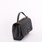 Chanel Medium Filigree Single Flap Black Caviar AGHW