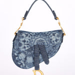 Christian Dior Kaleidoscopic Tie Dye Denim Mini Saddle Bag