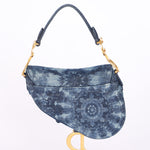 Christian Dior Kaleidoscopic Tie Dye Denim Mini Saddle Bag